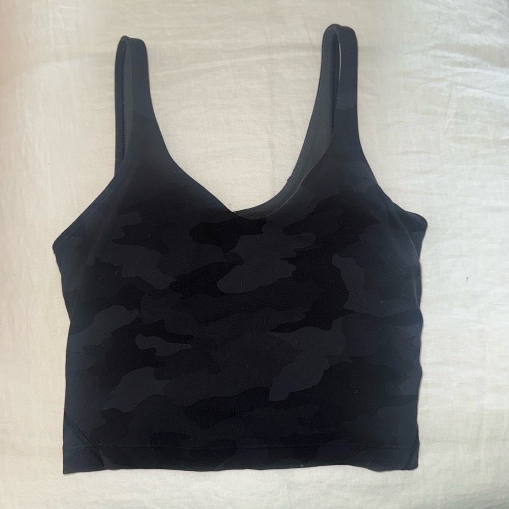 Lululemon align tank black camo size 4